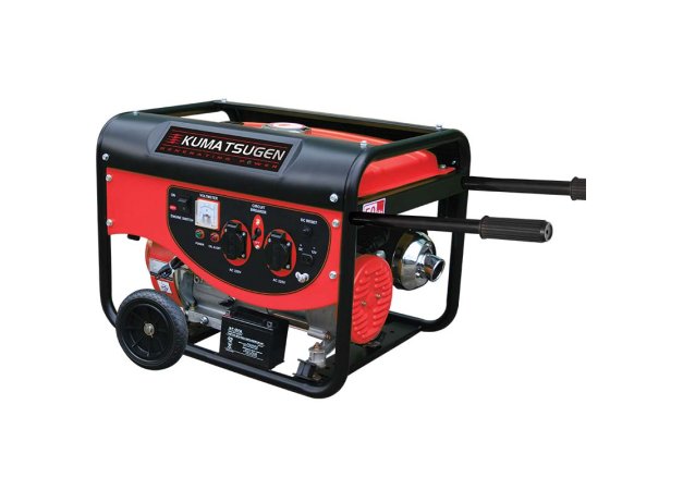 Kumatsugen GB6500M Γεννήτρια Βενζίνης Τετράχρονη με Μίζα, Ρόδες και Μέγιστη Ισχύ 7.5kVA