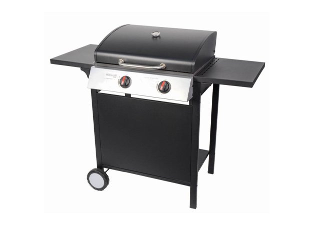 Bormann BBQ2000 Ψησταριά Υγραερίου Μαντεμένιας Σχάρας 45x45εκ. με 2 Εστίες 7.2kW