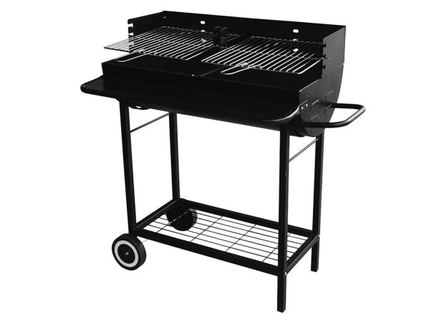 Bormann BBQ1170 Ανοξείδωτη Ψησταριά Κάρβουνου με Ρόδες 76x40εκ.