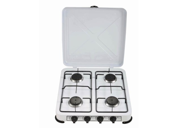 Bormann Lite BLG6000 Επιτραπέζια Εστία Υγραερίου με 4 Εστίες Λευκή