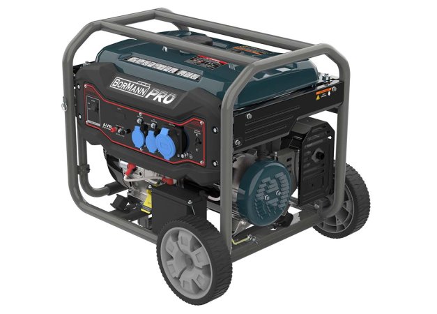 Bormann Pro BGB6000 Γεννήτρια Βενζίνης Τετράχρονη με Μίζα, Ρόδες και Μέγιστη Ισχύ 6.6kVA