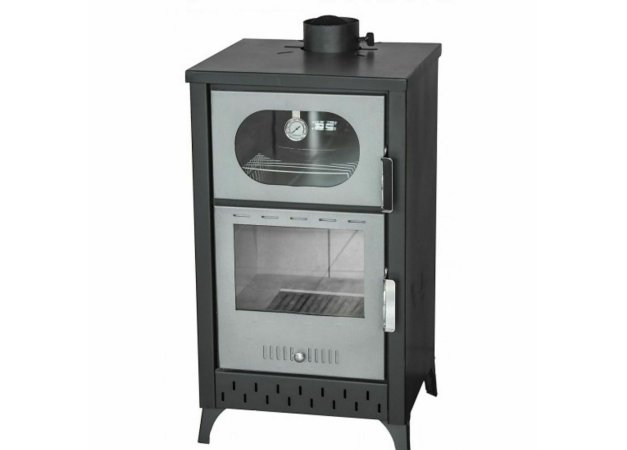 Agorastos ΣΑ-250 Χαλύβδινη Ξυλόσομπα με Φούρνο 15.5kW Γκρι