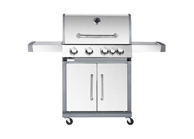 Bormann Elite BBQ5050 Ψησταριά Υγραερίου Σχάρας 69x45εκ. με 4 Εστίες 14.4kW και Πλαϊνό Μάτι