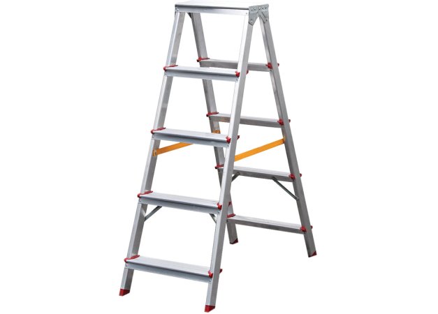 Bormann Pro BHL9040 Σκάλα Αλουμινίου με 2x5 Σκαλοπάτια