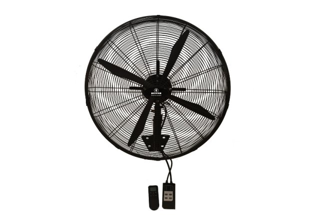 Human FLW-650HRI Επαγγελματικός Ανεμιστήρας Τοίχου 200W Διαμέτρου 65cm με Τηλεχειριστήριο