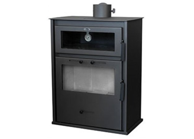 Gekas Metal MG 300 Χαλύβδινη Ξυλόσομπα με Φούρνο 15.3kW Μαύρη