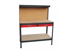 Bormann BWB1200 Πάγκος Εργασίας με Πλάτη και 2 Συρτάρια