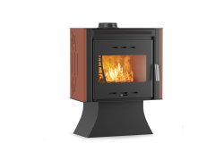 Thermogatz GSA 15 T Χαλύβδινη Ξυλόσομπα Αερόθερμη 15.6kW Κόκκινη