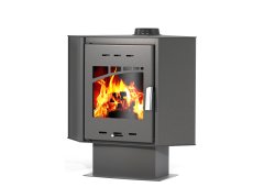 Thermogatz GS 14 Corner Χαλύβδινη Ξυλόσομπα 14.4kW Μαύρη