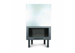 Warm W 80 D Ενεργειακό Τζάκι Ξύλου 16.26kW Ίσιο με Συρόμενη Ανοιγόμενη Πόρτα