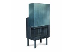 Warm W 90 Corner Ενεργειακό Τζάκι Ξύλου 20.43kW Αριστερή Γωνία με Πόρτα Συρόμενη Ανοιγόμενη