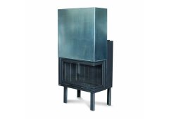 Thermogatz Ενεργειακό Τζάκι W 100 Corner R 21.5kW Δεξιά Γωνία με Πόρτα Συρόμενη Ανοιγόμενη