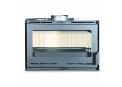 Warm WCA80 Ενεργειακό Τζάκι Κασέτα Ξύλου Αερόθερμο 14.2kW Ίσιο με Πόρτα Ανοιγόμενη