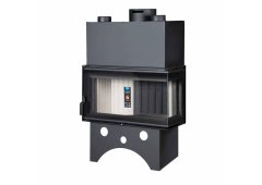 Thermogatz TGWR 80 ΑΝ Corner R Ενεργειακό Τζάκι Ξύλου Αερόθερμο 16kW Δεξιά Γωνία με Πόρτα Ανοιγόμενη