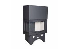 Thermogatz TGWR 80 Corner L Ενεργειακό Τζάκι Ξύλου Αερόθερμο 16.3kW Αριστερή Γωνία