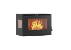 Thermogatz Aero GSKA 80 Corner Ενεργειακό Τζάκι Κασέτα Αερόθερμο Γωνιακό 14,22kW Συρόμενη Πόρτα