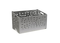 Thermogatz Inox Κουτί Αποθήκευσης Ξύλων 50x29x30cm Ασημί