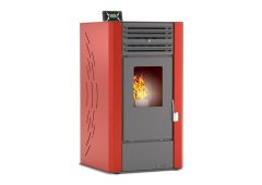 Thermogatz 8 GSP Σόμπα Pellet Αερόθερμη 8kW Κόκκινη