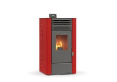 Thermogatz 10 GSP Σόμπα Pellet Αερόθερμη 10.3kW Κόκκινη