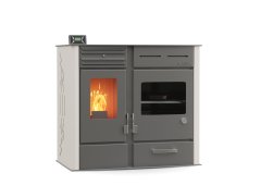 Thermogatz 13 GSP Oven Side Σόμπα Πέλλετ Αερόθερμη με Φούρνο 13kw
