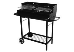 Bormann BBQ1170 Ανοξείδωτη Ψησταριά Κάρβουνου με Ρόδες 76x40εκ.