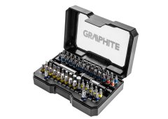 Σετ μύτες GRAPHITE με αντάπτορες 1/4’’, 60 τεμάχια, 56Η600