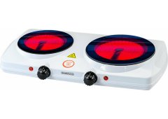 Bormann BEP3200 Επιτραπέζια Εστία Κεραμική Διπλή Λευκή