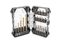 Τρυπάνια τιτανίου GRAPHITE και μύτες σετ 22 τεμαχίων