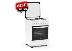 Thermogatz TG-3010 Κουζίνα 64lt με Εστίες Υγραερίου & Ρεύματος Π60εκ. Λευκή