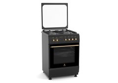 Thermogatz TG 4010 BL Rustic Multigas Κουζίνα Υγραερίου 64lt με Εστίες Υγραερίου Π60εκ. Μαύρη