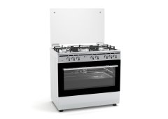 Thermogatz TGS 7301 IX Κουζίνα 97lt με Εστίες Υγραερίου Π90εκ. Λευκή