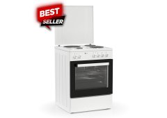 Thermogatz TGS E110 WH Κουζίνα 66lt με Εμαγιέ Εστίες Π60εκ. Λευκή