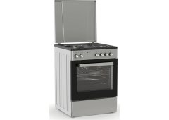 Thermogatz TGS E121 S Turbo Κουζίνα 60lt με Εμαγιέ Εστίες Π60εκ. Inox