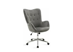 Καρέκλα Διευθυντική με Μπράτσα Kido Γκρι Pakoworld