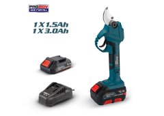 Bormann Pro Ψαλίδι Κλαδέματος Μπαταρίας 20V/3Ah Σετ με 2 Μπαταρίες BBP9010