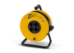 Bormann BCR2230 Μπαλαντέζα Καρούλι 4 Θέσεων με Καλώδιο 50m Διατομής 2x1.5mm² Κίτρινη