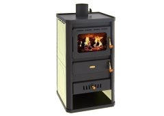 Prity S2 W10 Μεταλλική Ξυλόσομπα Καλοριφέρ 16kW Μπεζ