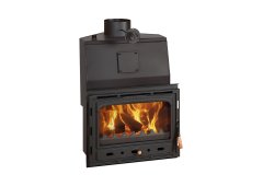 Prity AC W20 Ενεργειακό Τζάκι Ξύλου Καλοριφέρ 25kW Ίσιο με Ανοιγόμενη Πόρτα Ανοιχτού Δοχείου
