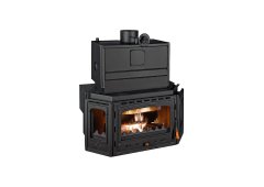 Prity TC W35 Ενεργειακό Τζάκι Ξύλου Καλοριφέρ 40kW Πρισματικό με Ανοιγόμενη Πόρτα Ανοιχτού Δοχείου