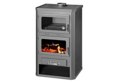 Skladova Tehnika Lotos Max18 FTB Χαλύβδινη Ξυλόσομπα με Φούρνο 25kW Μαύρη