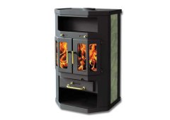 Skladova Tehnika Favorit 2 KXB Χαλύβδινη Ξυλόσομπα Καλοριφέρ 10kW Γκρι