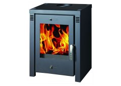 Skladova Tehnika Nero Lux B  Χαλύβδινη Ξυλόσομπα 8kW Μαύρη