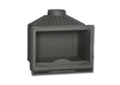 Skladova Tehnika Bordeaux Χαλύβδινη Ξυλόσομπα Καλοριφέρ 11kW Μαύρη