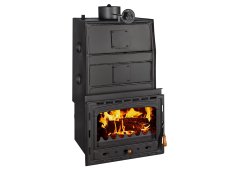 Prity C W35 Ενεργειακό Τζάκι Ξύλου Καλοριφέρ 40kW Ίσιο με Ανοιγόμενη Πόρτα Ανοιχτού Δοχείου