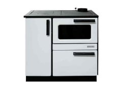 Skladova Tehnika Plamak Μεταλλική Ξυλόσομπα με Φούρνο 9kW Λευκή