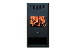 Skladova Tehnika Elegant B Χαλύβδινη Ξυλόσομπα Καλοριφέρ 10kW Μαύρη