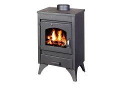 Skladova Tehnika Capri Χαλύβδινη Ξυλόσομπα 9kW Μαύρη