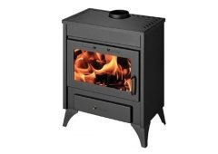 Skladova Tehnika Ray Max Χαλύβδινη Ξυλόσομπα 13kW Μαύρη