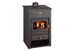 Prity K22 CP Μεταλλική Ξυλόσομπα 10kW Μαύρη