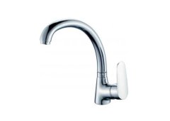 Gloria Aosta Μπαταρία Κουζίνας Πάγκου Ασημί